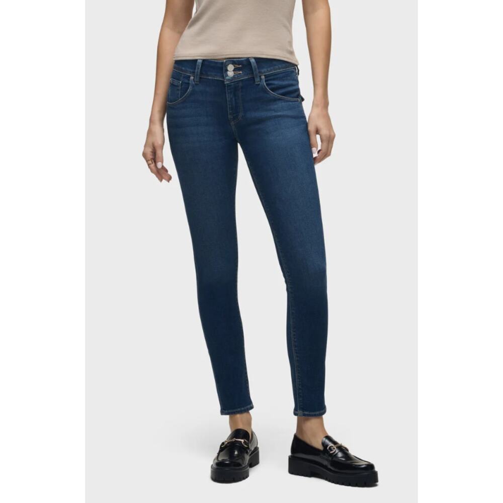 Hudson Women's Collin Stretch Skinny Ankle Denim Jeans Dark Wash Sz 26 Blue NWT